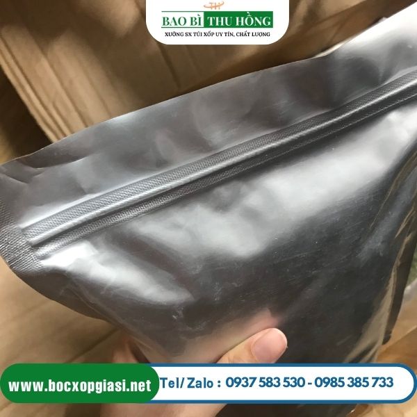 Túi zip 2 mặt bạc Túi zip 2 mặt bạc