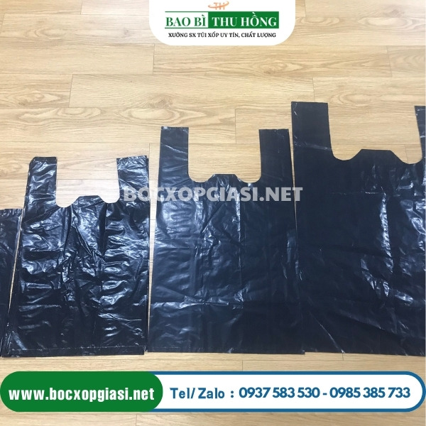 Túi nilon đen đa dạng kích thước cho các cửa hàng Túi nilon đen đa dạng kích thước cho các cửa hàng