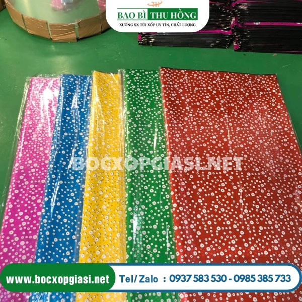 Giấy kiếng gói hộp quà in màu Giấy kiếng gói hộp quà in màu