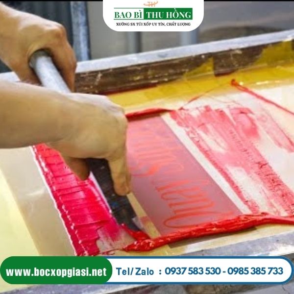 Qúa trình in lụa Qúa trình in lụa