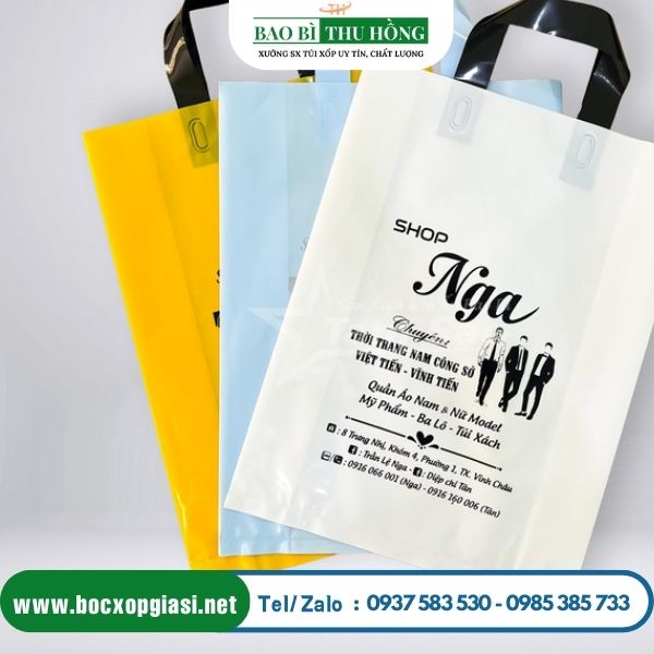Xưởng nhận in túi nilon có quai xách giá rẻ Xưởng nhận in túi nilon có quai xách giá rẻ