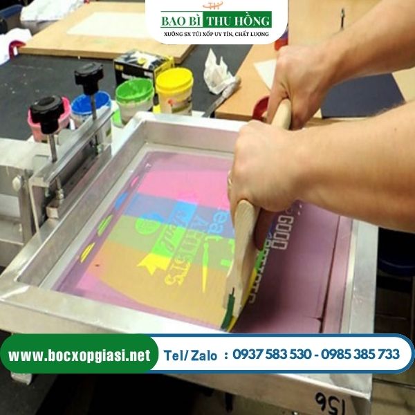 Phương pháp in lụa đơn giản Phương pháp in lụa đơn giản