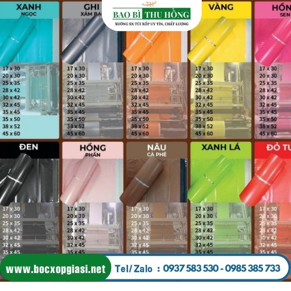 Đa dạng kích thước màu sắc túi niêm phong cho bạn lựa chọn Đa dạng kích thước màu sắc túi niêm phong cho bạn lựa chọn