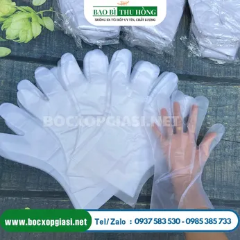 Bao tay nilon PE dùng 1 lần