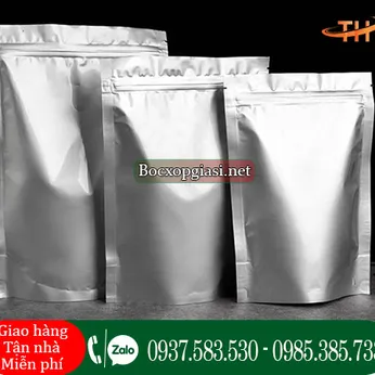 TÚI ZIP 2 MẶT BẠC