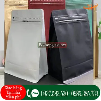 Túi zipper nhôm 8 cạnh đáy đứng