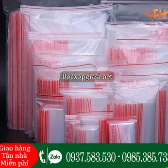 TÚI ZIPPER CHỈ ĐỎ