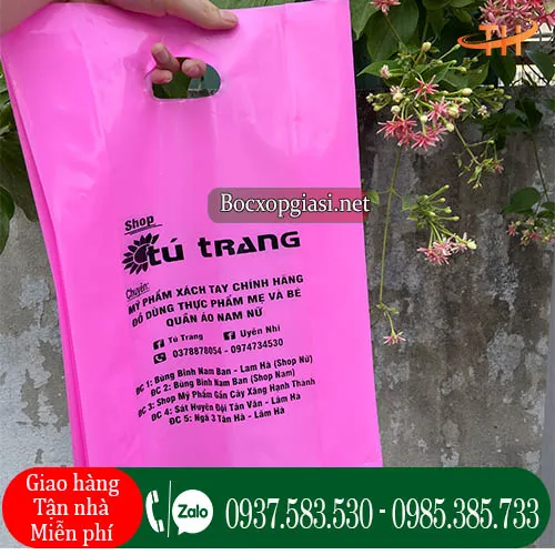 In túi nilon đẹp cho shop thời trang quần áo giá rẻ tại TpHCM
