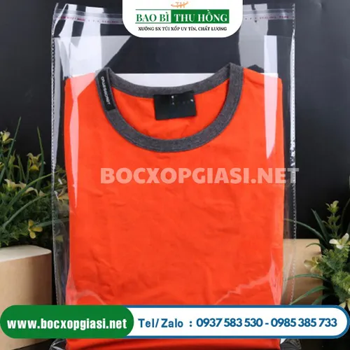 Túi bóng kính dán miệng đựng quần áo