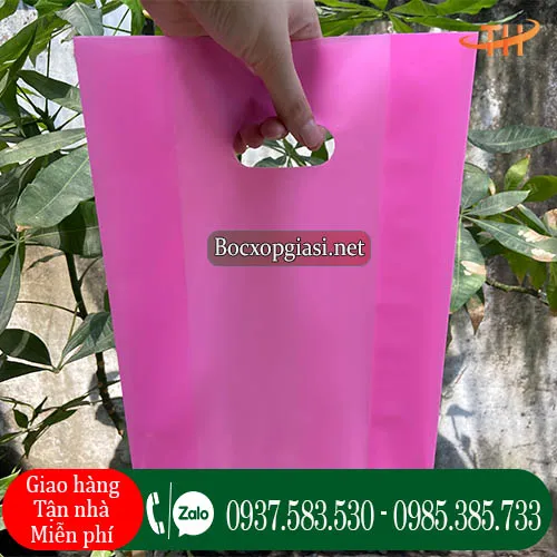 Túi hột xoài pe màu hồng