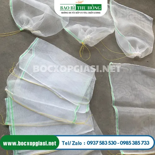 Túi lưới bọc mít có dây rút