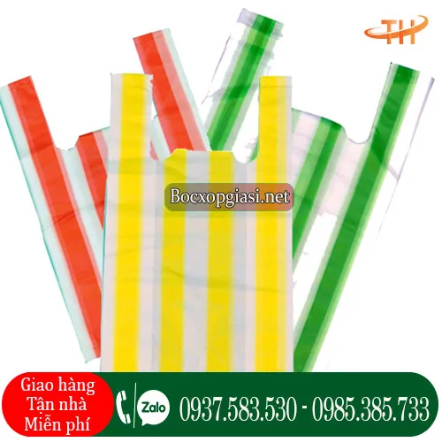 Túi xốp zin sọc đủ màu