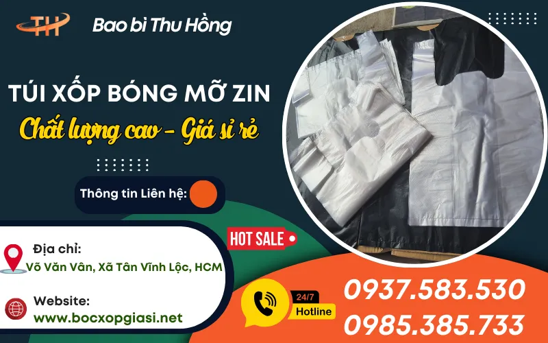 Cần đặt hàng sỉ túi xốp bóng mỡ trắng zin giao hàng tận nhà