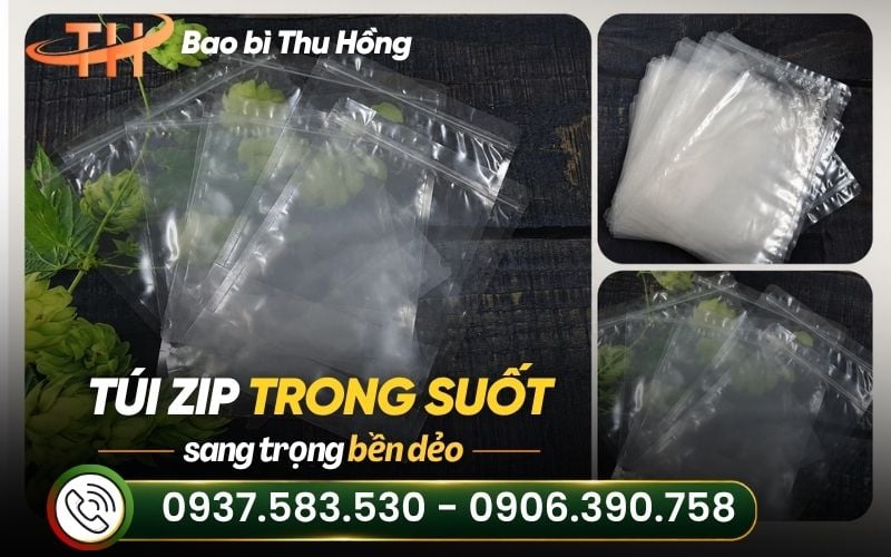 Lấy Sỉ Bao Bì Túi Zip Trong Suốt Ở Đâu Uy Tín Giá Tốt Tại TPHCM?