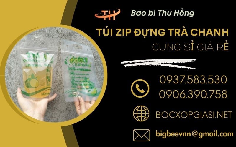 Địa Chỉ Sỉ Túi Zipper Trà Chanh Mua Càng Nhiều Giá Càng Rẻ