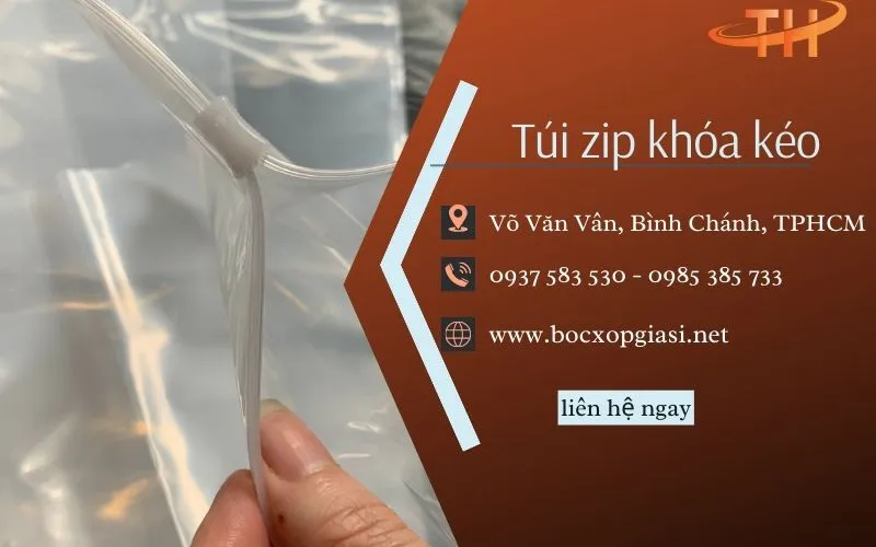 Bán Túi zipper khóa kéo đựng quần áo giá sỉ tại TpHCM