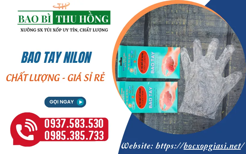 Bao tay nilon mua sỉ ở đâu giá rẻ miễn phí ship ở TPHCM