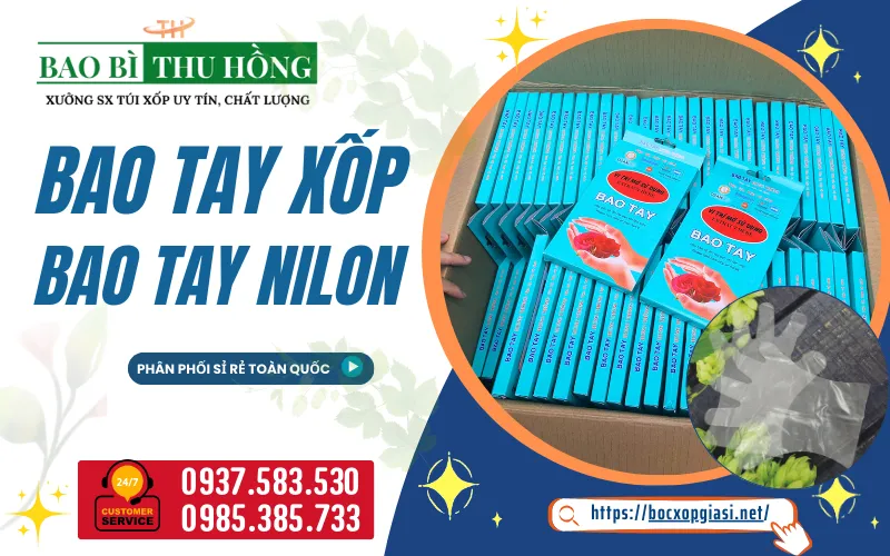 Bán sỉ bao tay xốp nam nữ rẻ nhất tại TPHCM