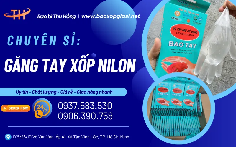 Găng tay nilon dùng 1 lần tiện lợi – Mua sỉ ở đâu giá tốt