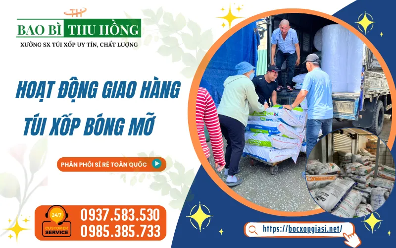 Lên hàng giao đơn túi xốp bóng mỡ giá rẻ cho cửa hàng bao bì
