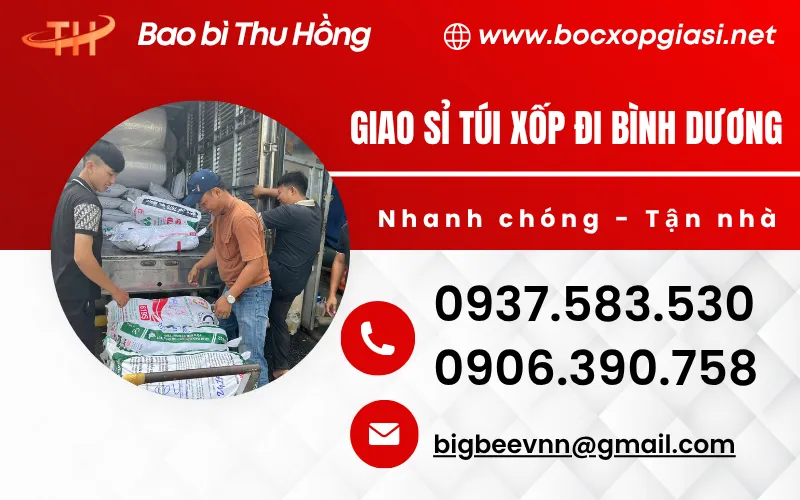 Giao Hàng Số Lượng Lớn Túi Xốp Cho Khách Sỉ Tại Bình Dương