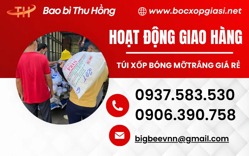 Giao hàng số lượng lớn túi xốp trắng bóng mỡ giá rẻ cho khách sỉ tại TP.HCM
