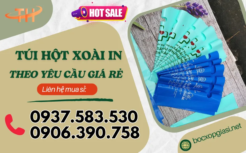 Đặt in túi hột xoài PE theo yêu cầu ở đâu uy tín giá rẻ