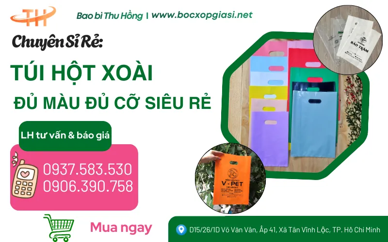 Tổng kho túi hột xoài các loại sỉ rẻ tận kho xưởng
