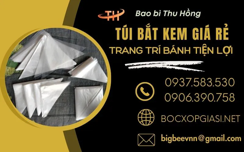 Túi Tam Giác Bắt Kem Chất Lượng Cao Giá Sỉ - Nguồn Hàng Uy Tín Cho Tiệm Bánh