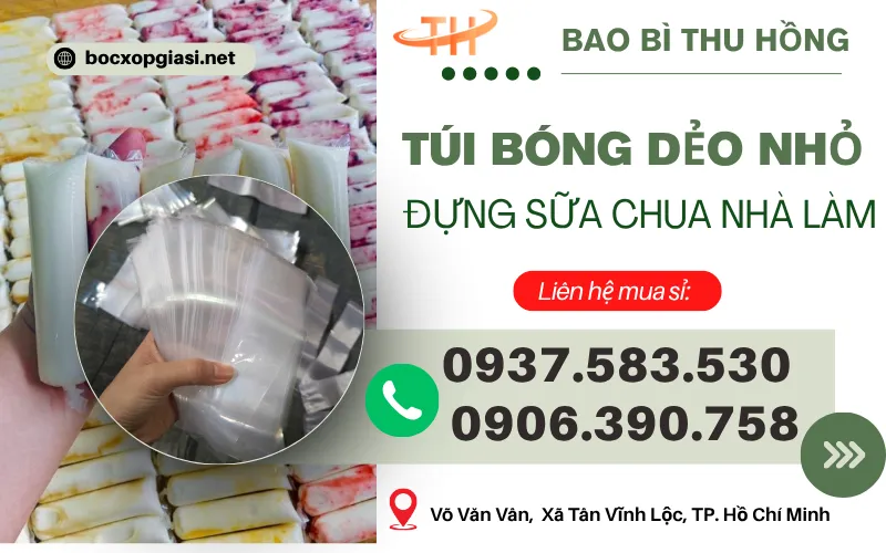 Nơi lấy sỉ túi bóng đựng sữa chua nhà làm giá tốt