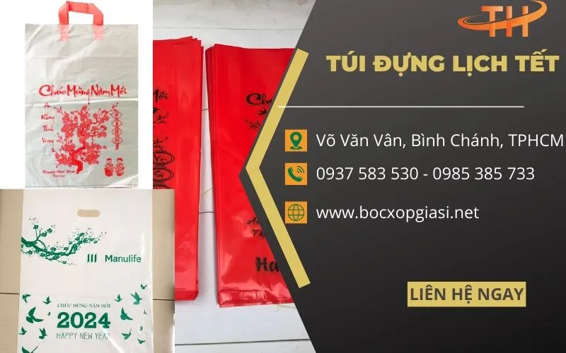 Cung cấp túi nilon đựng lịch tết giá rẻ 2024