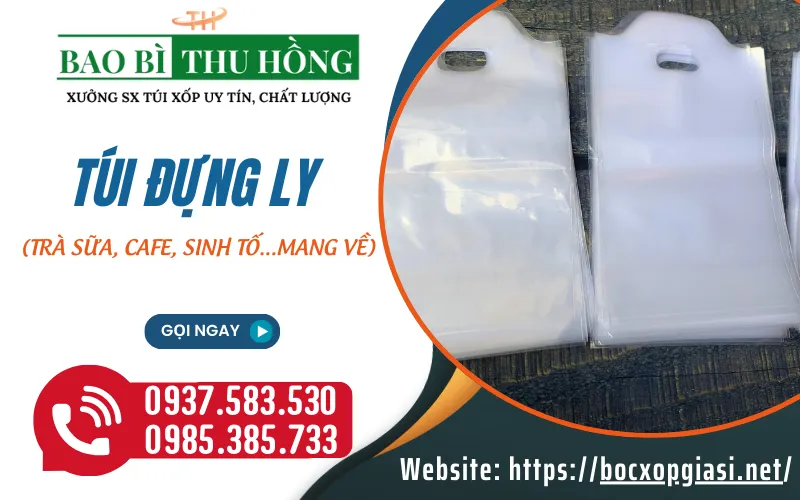 Muốn mua sỉ túi đựng ly cafe, trà sữa tại Bình Chánh