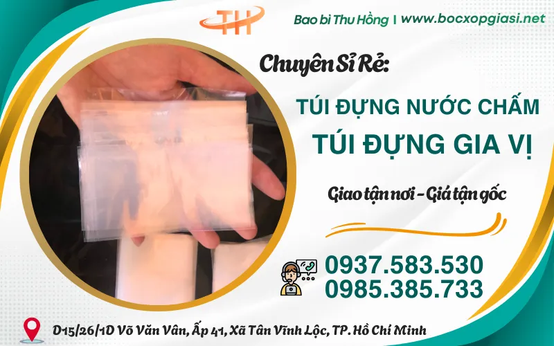 Bán túi đựng nước chấm giá rẻ, số lượng lớn