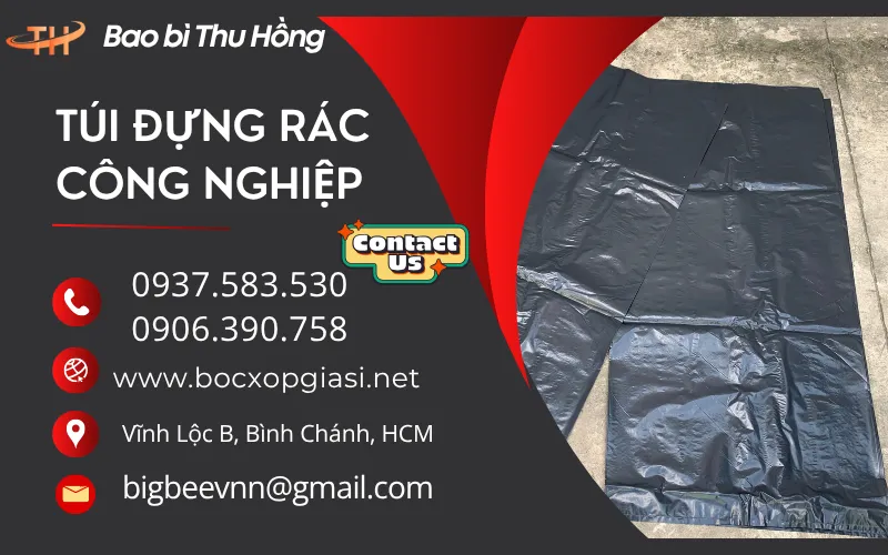 Chuyên sỉ túi đựng rác công nghiệp dày dặn, giao hàng tận nơi