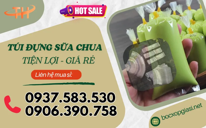Túi Sữa Chua Đa Dạng Kích Thước – Giá Rẻ Cho Đơn Sỉ Lớn