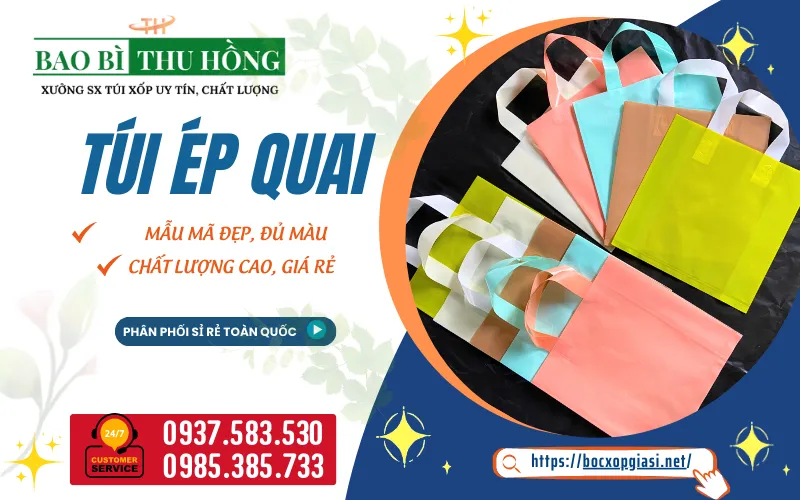 Túi ép quai bền đẹp giá rẻ miễn ship tại TPHCM