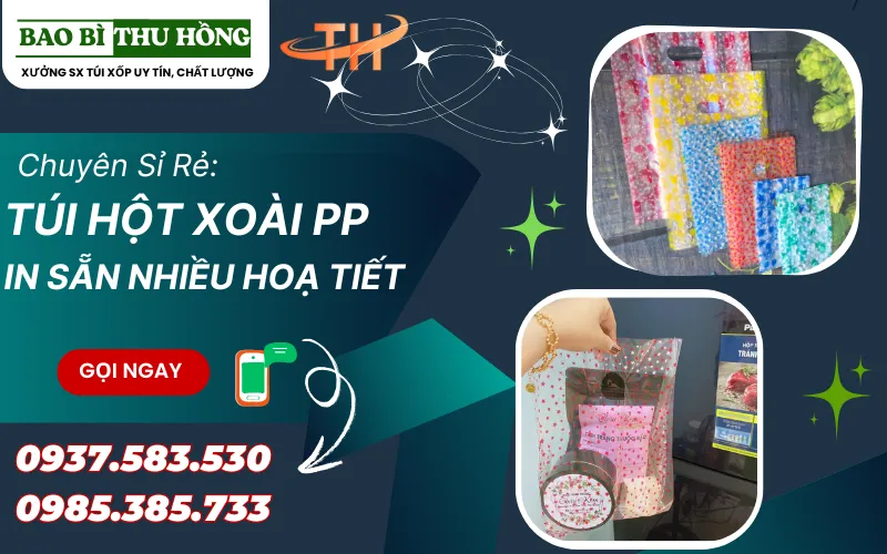 Mua túi hột xoài pp in sẵn ở đâu giá rẻ