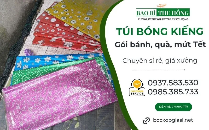 Chuyên sỉ rẻ giấy kiếng gói bánh, quà, mứt kẹo đa dạng mẫu mã