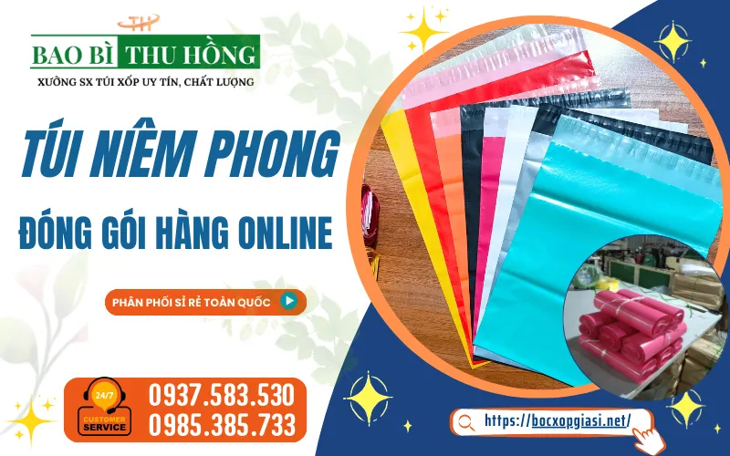 Bán túi niêm phong đóng gói hàng online tiện lợi giá sỉ