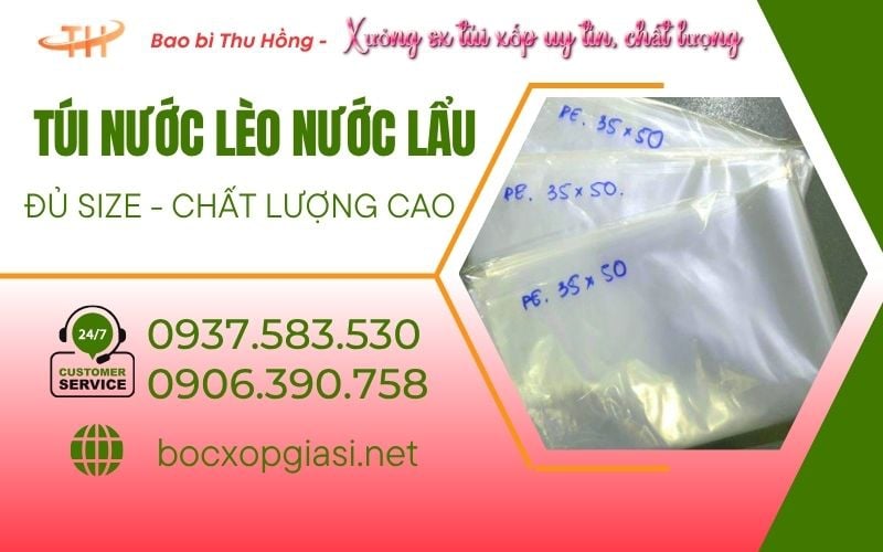 Túi Đựng Nước Lèo Nước Lẩu Chịu Nhiệt Cao Chuyên Dụng Cho Quán Ăn