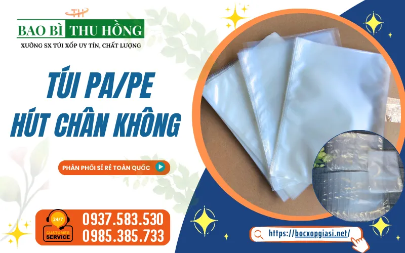 Túi hút chân không đóng gói hàng hóa, thực phẩm giá rẻ