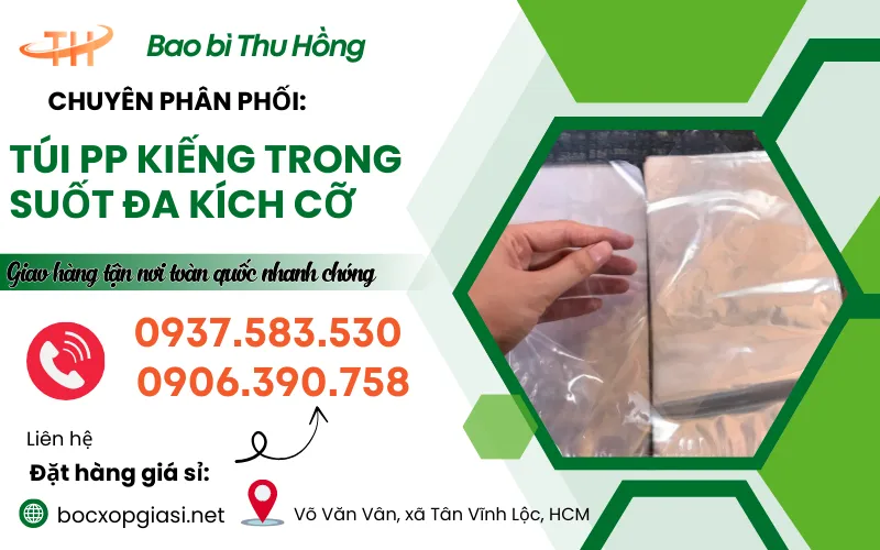 Bán túi PP sáng bóng đa dạng mẫu mã kích cỡ giá sỉ giao tận nơi