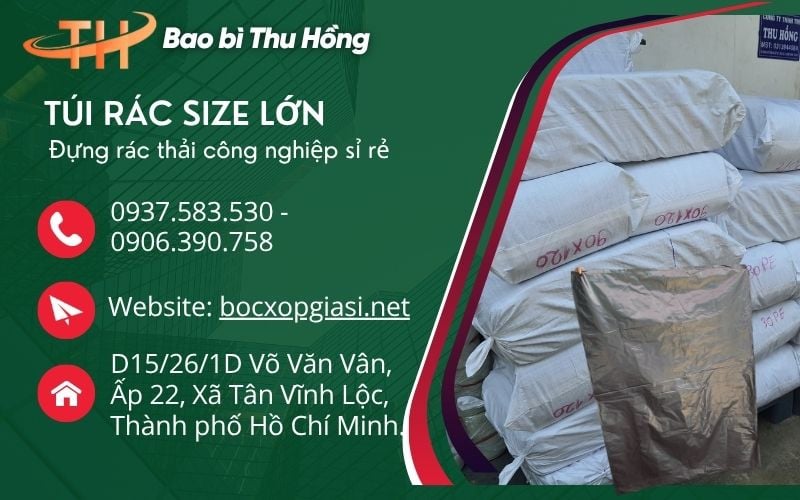 Mua Sỉ Túi Đựng Rác Đen Size Lớn Đựng Rác Công Nghiệp Ở Đâu Uy Tín