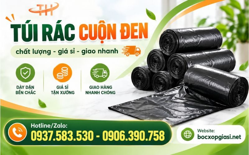 Tìm nguồn túi rác cuộn đen giá sỉ tốt nhất tại HCM