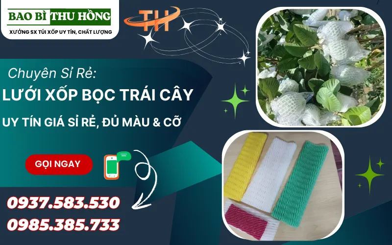 Cần mua sỉ các loại lưới xốp bọc trái cây giá rẻ uy tín ở HCM