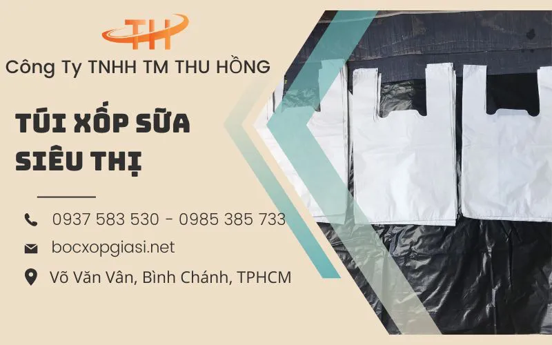 Túi xốp trắng sữa trơn nhiều kích thước giá rẻ tại TpHCM