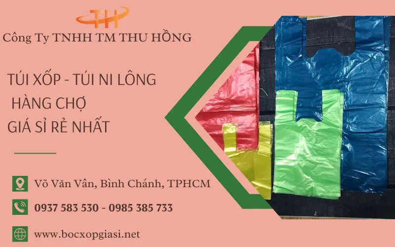 Túi xốp - túi ni lông hàng chợ giá cả rẻ nhất cho Tổng đại lý, Doanh nghiệp