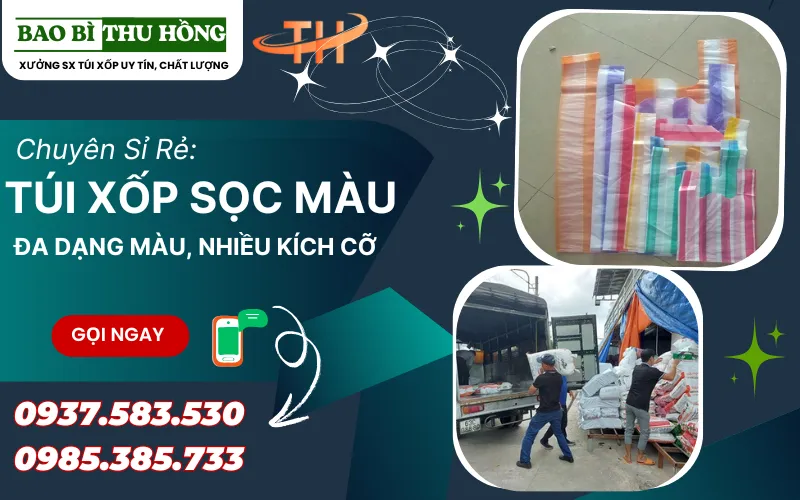 Cần Mua Túi Xốp Sọc Màu Dày, Chất Lượng Cao, Giá Tốt – Giao Tận Nơi Toàn Quốc