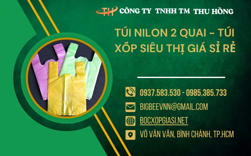 Phân phối túi xốp 2 quai đủ loại giá sỉ tại HCM