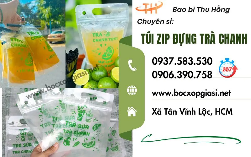 Dùng túi zip đựng trà chanh có tốt không? mua sỉ ở đâu rẻ